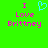 Green background with pink text reading "I Love Brittney" and a blue pixelated heart symbol above the word "Love".