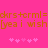 Pixelated orange text on bright pink background with repeating heart symbols below.