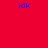 Four square display the text 'idk' in blue pixelated font against solid red, pink, magenta, and bright pink backgrounds