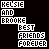 pixelated text icons displaying "KELSIE AND BROOKE BEST FRIENDS FOREVER" in various color combinations against a black background