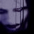 A 49x49 pixel animated contact sheet showing seven sequential frames of a glitchy, purple-toned icon featuring repeated distorted faces and fragmented text elements.