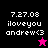 Four display identical text and date with varying background colors and star icons; top-left and bottom-left show pink and black stars respectively