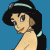 Pixelated cartoon-style icon of a woman with black hair, light skin, and a teal headband, set against a solid blue background.