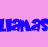 A static pixel art image featuring a of colorful 'Sexy' text and two alpaca figures on a pink background