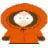 A static contact sheet of a South Park cartoon animation featuring two orange-hooded characters with visible text overlays expressing shock and anger.