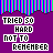Animated icon with purple background and blue-green striped border, displaying sequential text changes including "WISH," "COULD," and "FORGET" in red pixelated font over repeated white text.