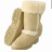 A static image shows a pair of light brown UGG-style boots on the left, with text reading "I don't know what I would do without my Uggs" in yellow font against a black background.