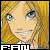 Pixelated close-up of a person's face with long blonde hair and blue eyes, featuring visible dithering and color blending in the background.