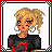 Animated contact sheet showing a pixel art character with blonde hair and black shirt across multiple frames, including text elements "90" and "panthers" in red.