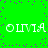 Green background with purple dots and white text reading 'OLIVIA' in two , each repeated twice