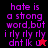 Pixelated text in purple on black and red backgrounds with a small star icon, transitioning to a larger black star icon.