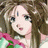 A 48x48 pixel buddy icon featuring a cartoon-style anime character with long brown hair and blue eyes on the left, paired with "Anime IM" text in white pixelated font on a black background on the right.