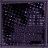 Animated sequence of white text on dark purple background with pixelated stars, forming 'HE CAN'T GO BACK' through sequential letter changes.