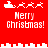 Red pixel art icon with white text and Santa sleigh animations showing reindeer count changes.