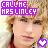 Pixelated static buddy icon featuring purple text banner and partial face with heart symbol.