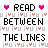 Pixelated text and heart symbols arranged in repeating with partial gray overlay on the right