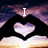 Animated icon shows hands forming a heart shape over a sunset sky with text changing from 'I' to 'I love' to 'I love summer'.