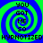 Four identical with blue-green spirals and text reading "YOU GOT ME SO HYPNOTIZED" in pixelated font