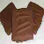Chocolate-covered Graham Cracker icon with brown and white text on a split background.