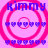 Pixelated icon with pink background, blue text 'Kimmy', and concentric circles surrounded by heart