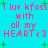 Pixelated text on cyan background with green plus signs, repeating 'i luv kfoss with all my HEART<3' in pink and blue letters.
