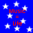 Blue background with white stars and red text reading "Music = Life" in four identical quadrants.