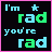 A 5x4 grid of pixel art buddy icons featuring text-based animations with alternating color schemes and star/hug variations on a black background.