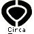 Black and white pixelated icon with a stylized circular design above the word 'Circa' in blocky text on gray background.