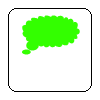 Green speech bubble icon with text 'Something On Your Mind?' or 'Stick it In The Guestbook!' in gray below, displayed on white background.