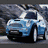 Six- of Mini Coopers with green text "MINI COOPERS ROCK" on black backgrounds, showing different car angles and motion blur effects