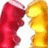 Pixelated red and yellow figures face each other on a white background with red text on black reading 'Do you want a piece of me?'