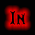Red and black animated icon with shifting text elements: 'IN', 'GODJ', and 'EYER' on star-shaped backgrounds, transitioning between states.