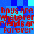 Blue pixelated background with red text repeating 'boys are boys are whatever friends are forever' in a pattern