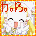 25 identical cartoon-style character icons with closed eyes and smiling mouths, each bordered by a colored frame and displaying text above the character
