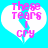 Pixelated heart-shaped icon with pink text 'The Tears I Cry' over a blue background, showing slight animation in the heart's outline.