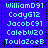 Blue background with light blue text listing names in a pattern, no visible animation changes across observations