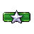 Green pixelated rectangular icon with a white star in the center, bordered by black pixels on all sides.