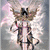Pixelated static image of a character with brown hair, black eyes, and pink accents on clothing against a light background.