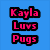 Pixelated text and a dog image split into four quadrants with blue, white, and gray backgrounds.