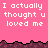 Pixelated text repeats across a pink background with dark brown jagged borders, showing partial repetition in the lower section.