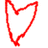 Six colored outline icons in a : red heart, orange flag, yellow heart, green star, blue arrow, purple lightning bolt on white background