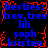 Blue and red pixelated text repeats across a black background in a pattern with no visible animation changes