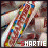 identical animated icons featuring a colorful, patterned object with the text 'SHARTIE' in multicolored letters at the bottom