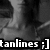 Black-and-white pixelated image with a blurred background and bold white text reading 'tanlines ;]' on a black bar at the bottom.