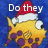 Yellow fish with purple spots wearing red Santa hat on blue background, text changes across frames.