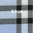 A static pixelated image with a blue and gray plaid background, featuring the words 'blue' in white text on the left side and 'burberry!' in white text on the right side.