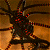 A split-frame contact sheet showing a pixelated animated icon with a Matrix-style digital rain effect on the left and green text reading "Original Icons .com" on a dark green background on the right.