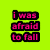 Pixelated text on a bright green background with purple and green lettering, arranged in four vertical sections.