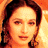 A 48x48 pixel animated contact sheet showing three frames of a Bollywood actress with warm orange lighting and visible dithering artifacts.