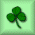 Animated sequence of a green four-leaf clover transforming into a leprechaun with rainbow effects and pot of gold.